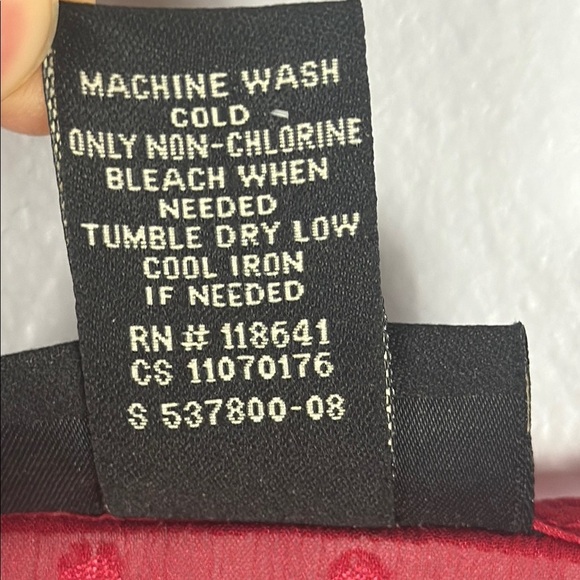 Lane Bryant Casual Red Sheer Tank Smocked Flutter Sleeve Blouse Size 18/20 - Picture 9 of 10